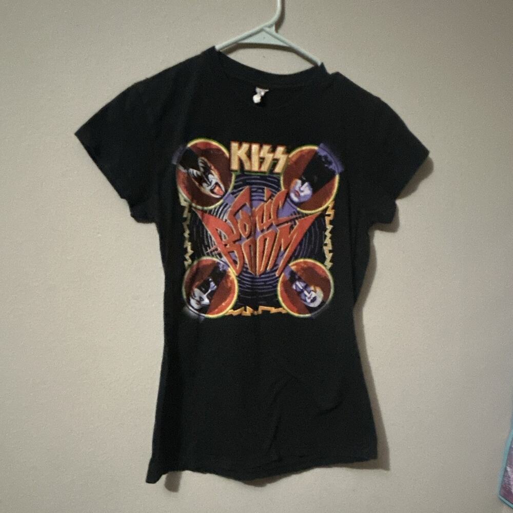 Kiss Sonic Boom Vintage Tshirt Y2K Girls Xlarge Or Women’s Small Graphic Tee